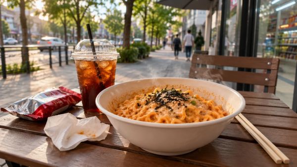 Découvrez le phénomène des nouilles buldak carbonara épicées